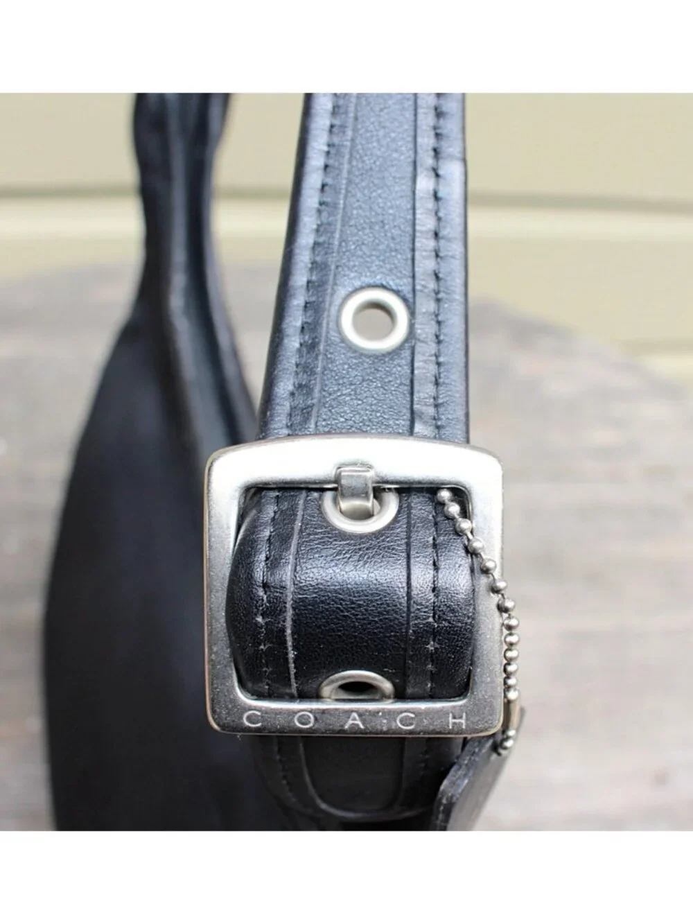 Coach Vintage - Ergo Neo Pocket Zip in Black with Nickel Hardware, Mexico 1998